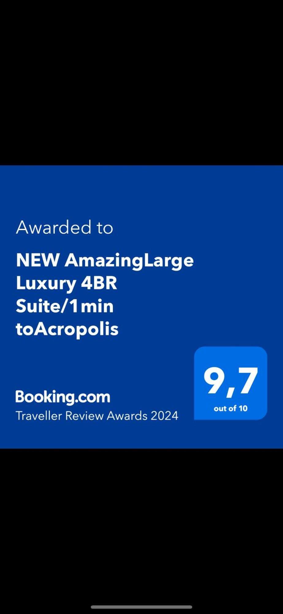 New Amazinglarge Luxury 4Br Suite/1Min Toacropolis Athén Kültér fotó